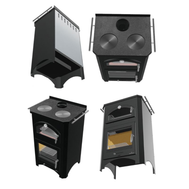 Holzherd mit Backofen – BRONPI Monza 14 kW
